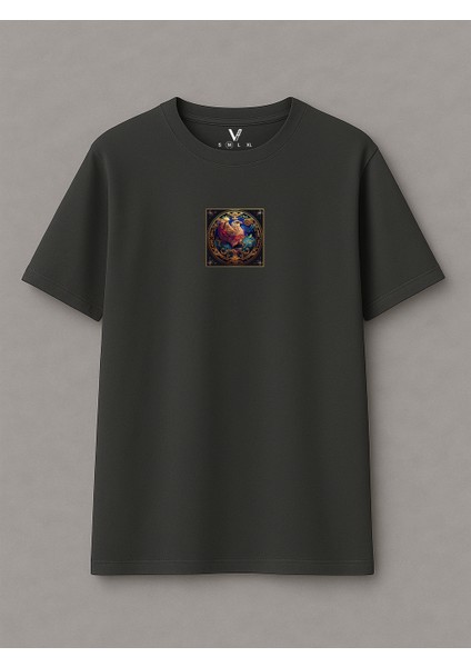 Unisex Eagle Baskılı Oversize T-Shirt