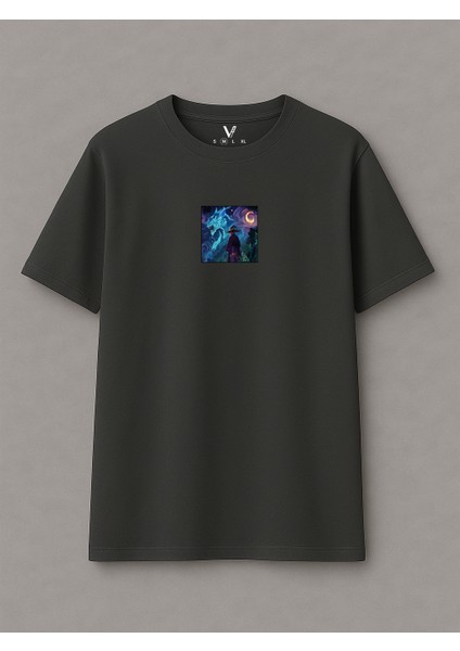 Unisex Dusk Baskılı Oversize T-Shirt