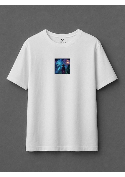 Unisex Dusk Baskılı Oversize T-Shirt