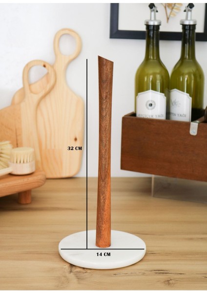 Elite Mermer Kağıt Havluluk Ev Dekarosyon Tezgah Üstü Ahşap Mermer Altlıklı Havluluk 14X32 cm 1 Adet modelleri