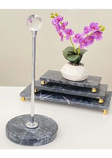 Elite Luxury Minimalist Mermer Kağıt Havluluk Peçetelik 1 Adet