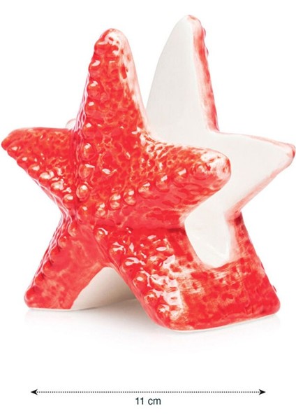 Elite Mercan Yıldız Figürlü Seramik Peçetelik 11 cm 1 Adet indirimleri