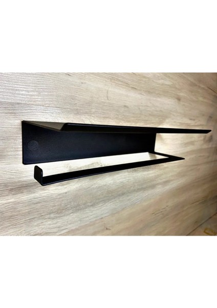Elite Metal Mat Siyah Kağıt Rulo Havluluk, Peçetelik 1 Adet
