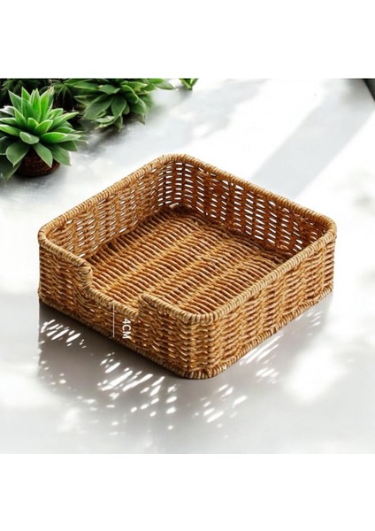 Elite Rattan Kare Peçetelik 1 Adet