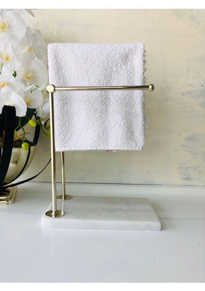 Elite Mermer Metal Banyo El Havluluk Beyazgümüş 1 Adet modelleri