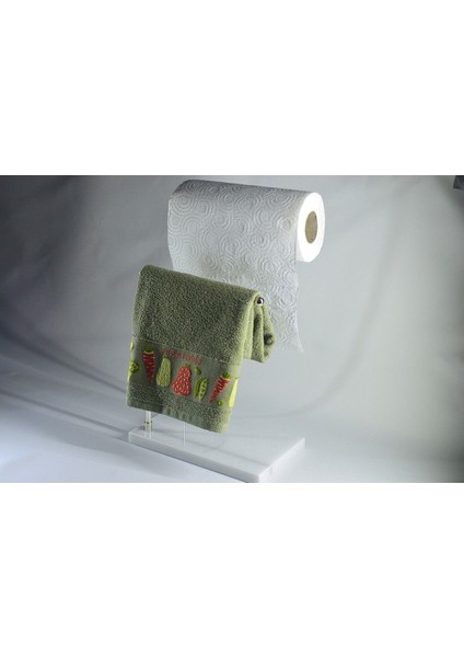 Elite Mermer Ayaklı Metal Banyo El Havluluk Kağıt Havluluk Standı 1 Adet
