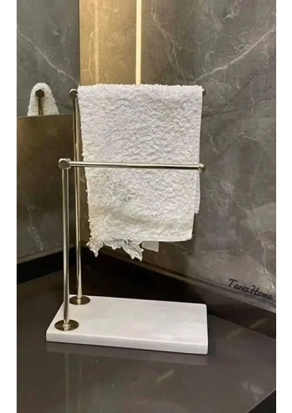 Elite Mermer Metal Banyo El Havluluk Beyazgümüş 1 Adet indirimleri