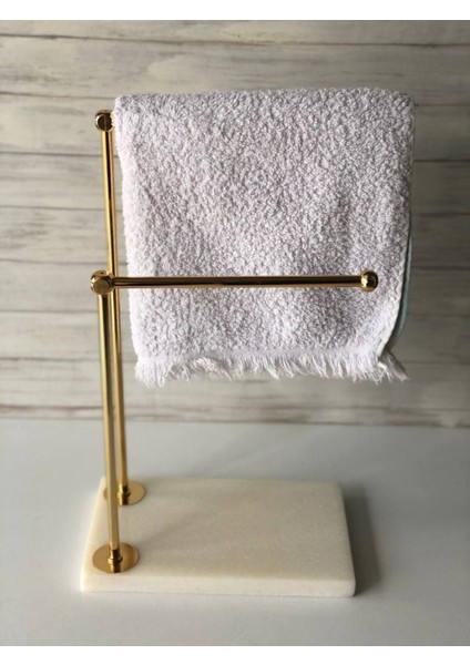 Elite Mermer Metal Banyo El Havluluk Beyazgold 1 Adet modelleri