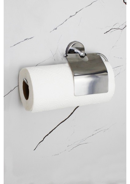 Elite Kağıt Rulo Havluluk Kapaklı Peçetelik Havlu Askılığı Banyo Askısı Mutfak Düzenleyici 1 Adet