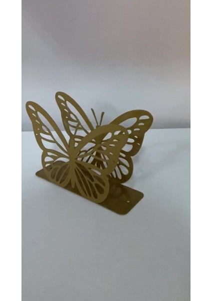 Elite Peçetelik Kelebek Model Metal Dekoratif (11X8.5X4 Cm) - Antrasit Gri 1 Adet fiyatları