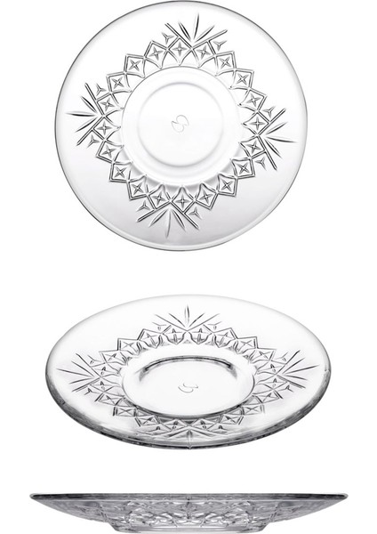 Elite Timeless Çay Tabağı 6 Parça 12 cm Çap 1 Adet