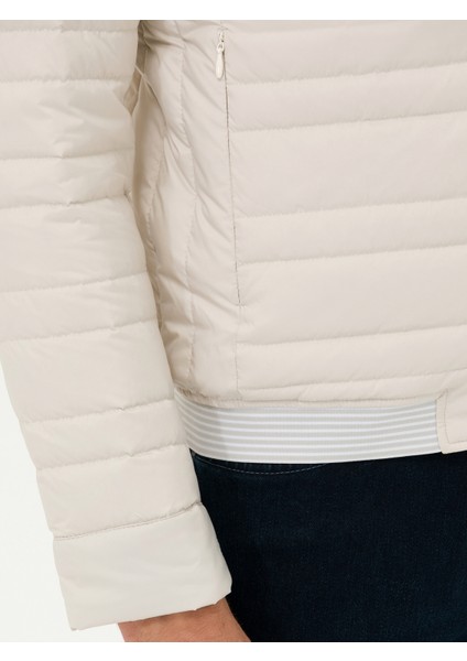 Erkek Gri Melanj Slim Fit Mont 50266367-VR086