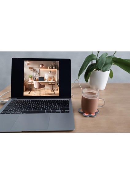Elite Pati Şeklinde USB Bardak Isıtıcı - Sevimli ve Pratik Bardak Altlığı 1 Adet