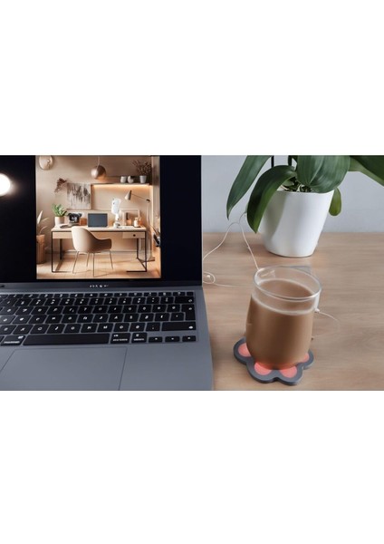 Elite Pati Şeklinde USB Bardak Isıtıcı - Sevimli ve Pratik Bardak Altlığı 1 Adet