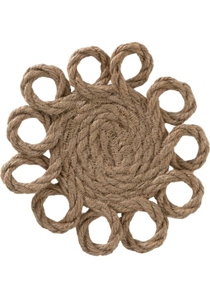 Elite Jüt Bardak Altı 12CM-FLOWER 1 Adet