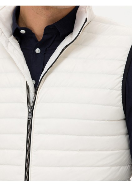 Erkek Beyaz İnce Kapitone Mont Yelek 50266336-VR013