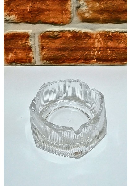 Elite Dekoratif Cam Kül Tablası- Cam Küllük Mod1(9,5 Cmx 5 Cm) 1 Adet