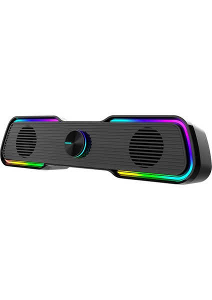 N-169B Aux Stereo 2.0 Rgb Masaüstü Gaming Oyuncu Hoparlör Speaker