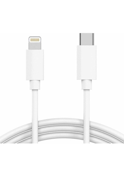 Apple iPhone 14 Için Type-C - Lightning Kablo Beyaz