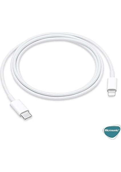 Apple iPhone 14 Için Type-C - Lightning Kablo Beyaz
