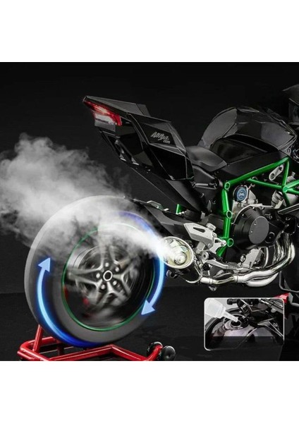Kawasaki H2R 1/6 Motor Maket - Isikli Sesli Benzinli Egzoz Dumanli (Videoyu Izleyin)