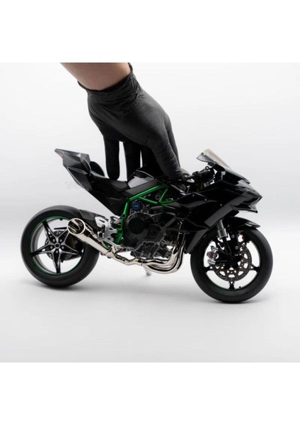 Kawasaki H2R 1/6 Motor Maket - Isikli Sesli Benzinli Egzoz Dumanli (Videoyu Izleyin)