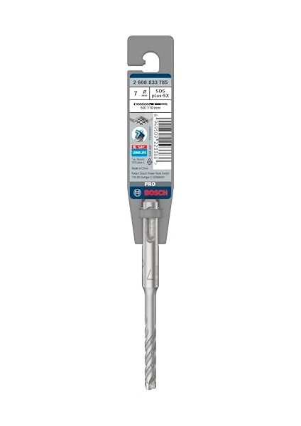 Professional Accessories Matkap ve Kırıcı Delici Uçları, Sds-Plus, Gri, 1 Adet