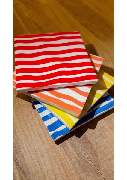 Elite El Yapımı Taş Bardak Altlığı 4’lü Set Renkli Bardak Altı - Stone Coasters 1 Adet fiyatları