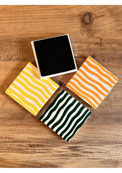Elite El Yapımı Taş Bardak Altlığı 4’lü Set Renkli Bardak Altı - Stone Coasters 1 Adet modelleri