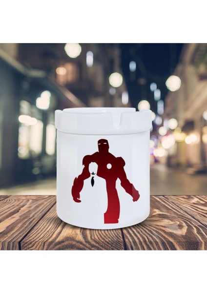 Elite Tony Stark Baskılı Iron Man Küllük K-16 1 Adet