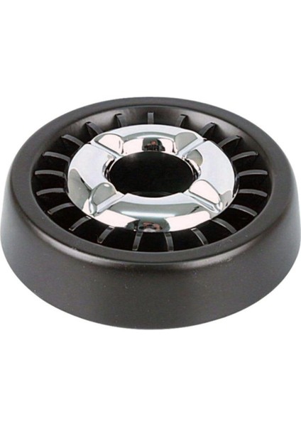 Elite Wheel Metal Sigara Söndüren Küllük Mat Siyah Krom 13 cm 1 Adet