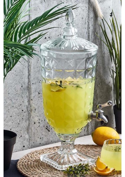 Elite 5 Litre Musluklu Cam Sebil Şerbetlik Damacana 1 Adet