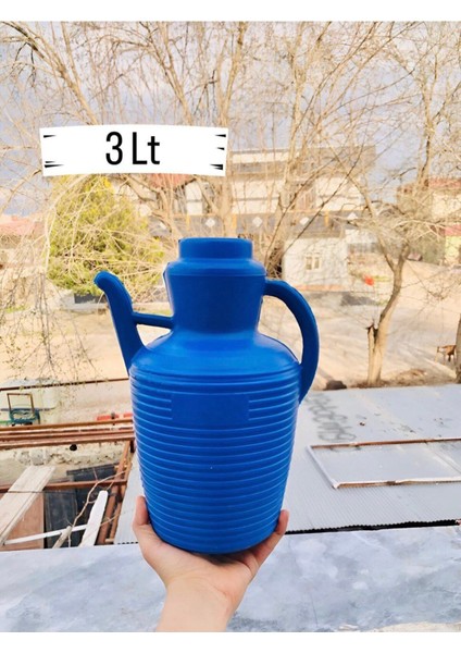 Elite Plastik Su Ibriği 3 Lt Mavi Renk Çok Kullanışlı Plastik Su Ibriği 1 Adet 1 Adet