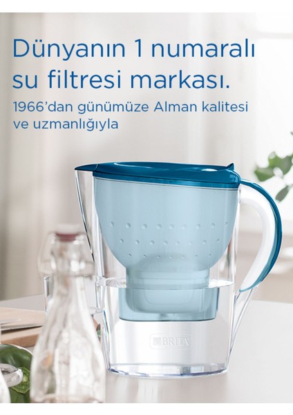 Elite Marella Xl 6x Maxtra Pro All-In-1 Filtreli Su Arıtma Sürahisi - Mavi 3,5 Lt 1 Adet