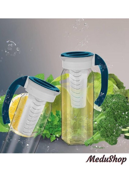 Elite 1500 ml Detox Sağlıklı Cam Sürahi 1 Adet