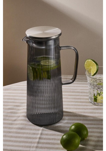 Elite Pina Füme Çizgi Işık Oyunları Filtre Kapaklı Sürahi 1300ML 1 Adet fiyatları