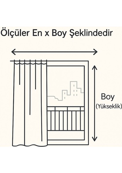 Balkon Perdesi Kuş Gözü Ölçü Seçenekli Gri Sarı