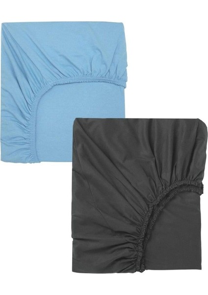 2 Adet 70 x 120 x 20 cm Anne Yanı Lastikli Penye Kumaş Bebek Çarşafı