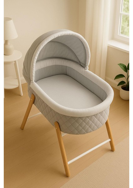 3 Adet 70 x 120 x 20 cm Anne Yanı Lastikli Penye Kumaş Bebek Çarşafı