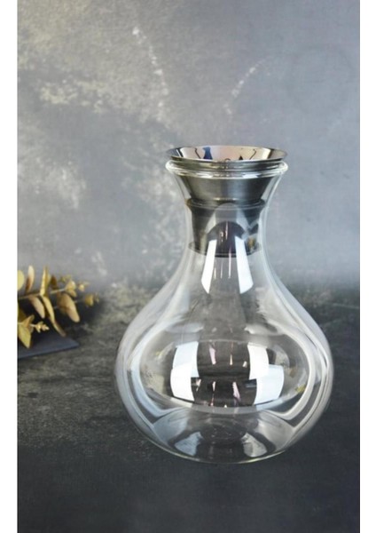 Elite Metal Kapaklı Cam Karaf/sürahi 1500ML 1 Adet