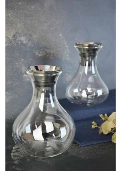 Elite Metal Kapaklı Cam Karaf/sürahi 1500ML 1 Adet