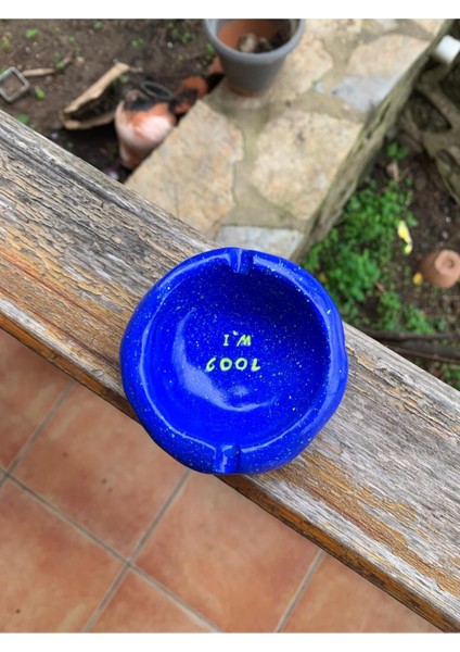 Elite El Yapımı Seramik Lacivert Küllük Sevgiliye Hediye Im Cool 1 Adet indirimleri