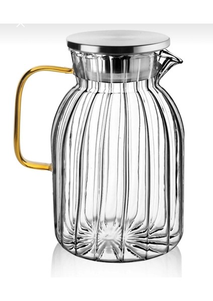 Elite Metal Kapaklı Aıda Cam Sürahi 1800 ml 1 Adet