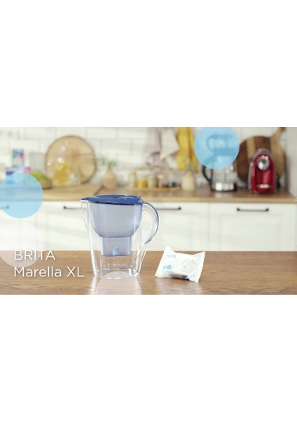 Elite Marella Xl 2x Maxtra Pro All-In-1 Filtreli Su Arıtma Sürahisi - Beyaz 3,5 Lt 1 Adet
