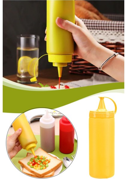 Elite Plastik Sızdırmaz Kapak Sos Şişesi 400 ml Sarı 1 Adet fiyatları
