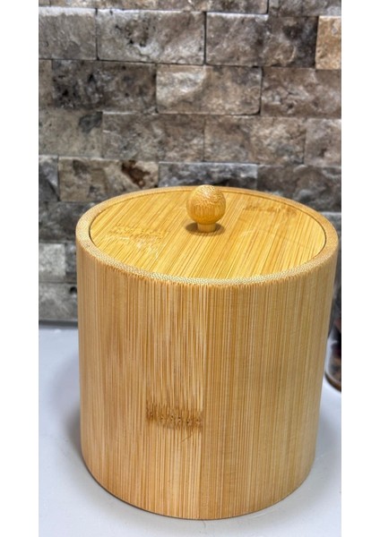 Elite Arin Homteks Den Bambu Şekerlik Veya Baharatlık Kapaklu Kutu Y:12 G:10 cm 1 Adet modelleri