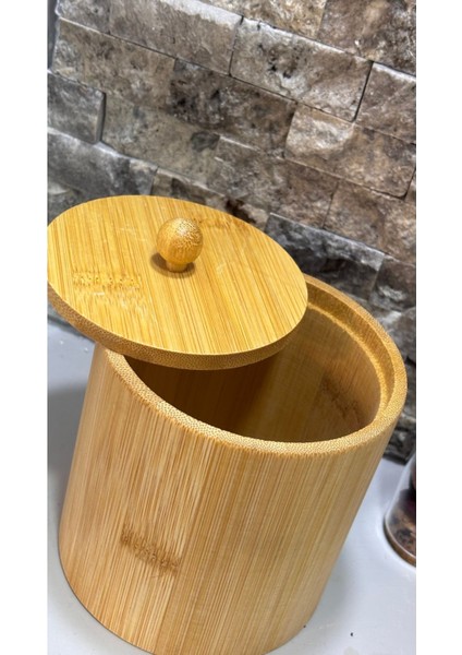 Elite Arin Homteks Den Bambu Şekerlik Veya Baharatlık Kapaklu Kutu Y:12 G:10 cm 1 Adet fırsatları