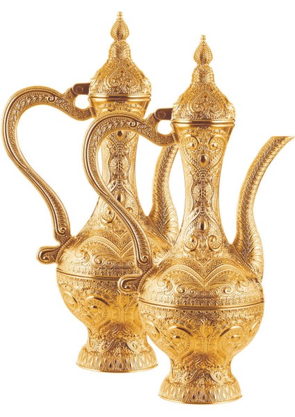 Elite 2 Adet Payitaht Motif Işlemeli Büyük Boy Zemzem Ibriği (268-2) 1 Adet