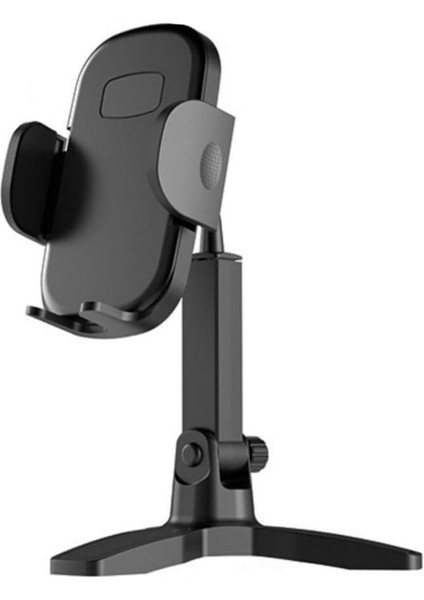 Masaüstü Telefon Standı 360 Derece Dönebilen Başlıklı Ayaklı Telefon Tripodu