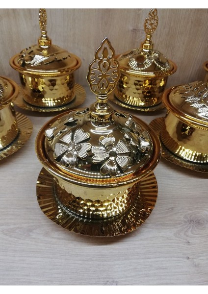 Elite Çiçek Desenli Gold Şekerlik-Adet 1 Adet modelleri